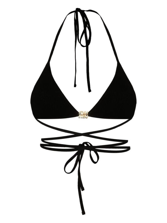 Black Logo-appliquÃ_x0083_Â© Triangle Bra