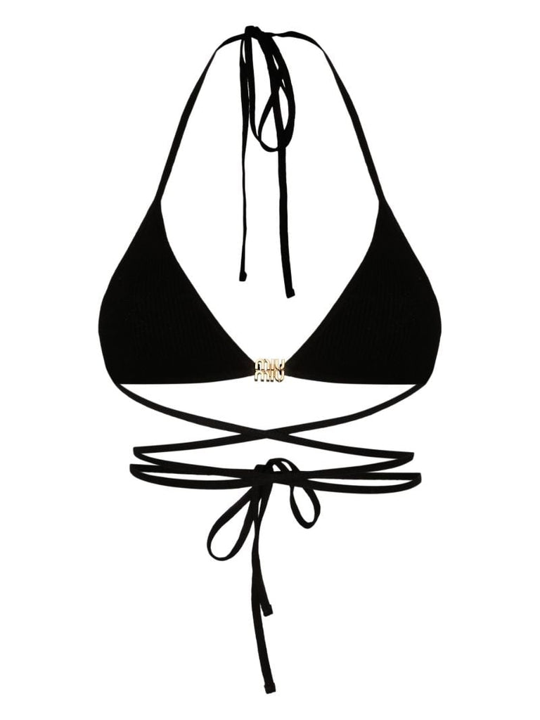 Black Logo-appliquÃ_x0083_Â© Triangle Bra