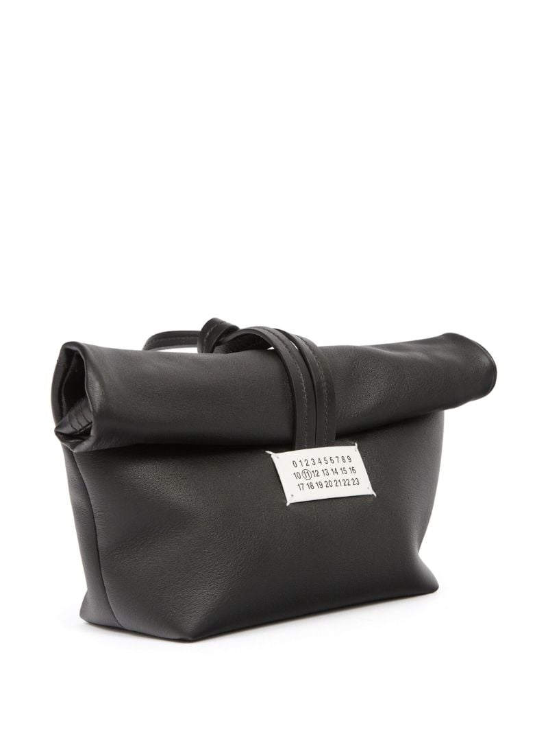 Black Leather Clutch Bag
