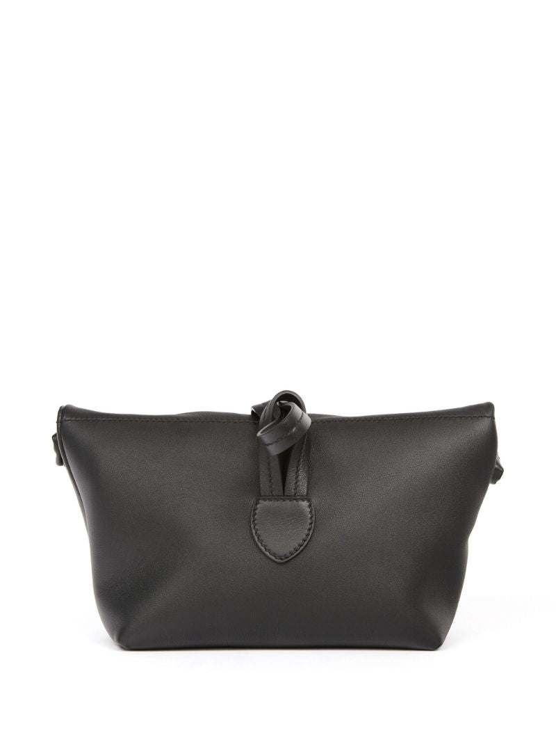 Black Leather Clutch Bag
