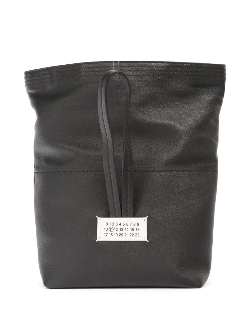 Black Leather Clutch Bag