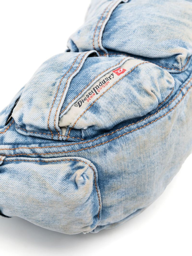 Blue Travel 3000 Denim Shoulder Bag