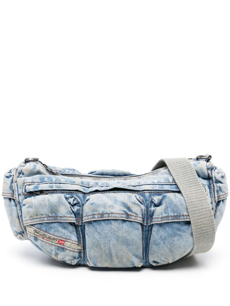 Blue Travel 3000 Denim Shoulder Bag