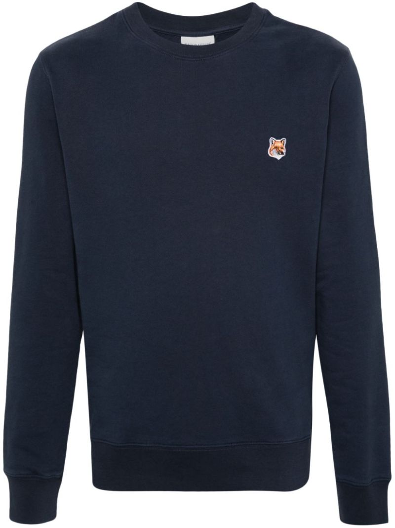 Blue Bold Fox Head Cotton Sweatshirt