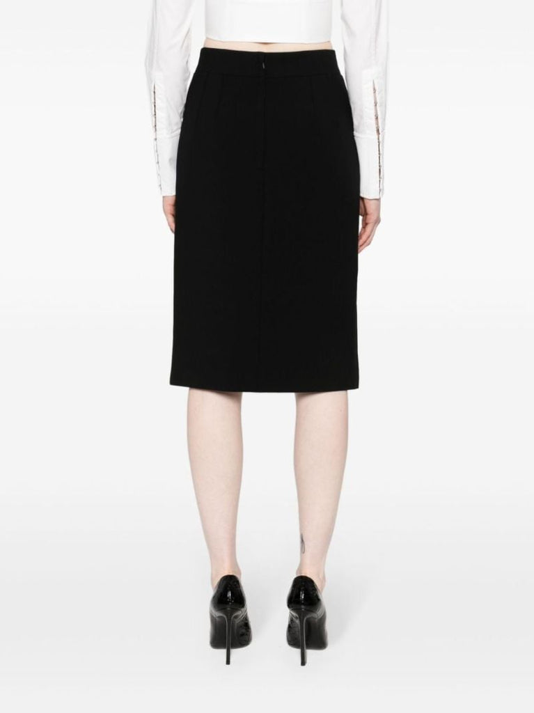 Black Side-slit Pencil Skirt