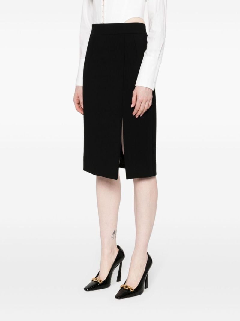 Black Side-slit Pencil Skirt