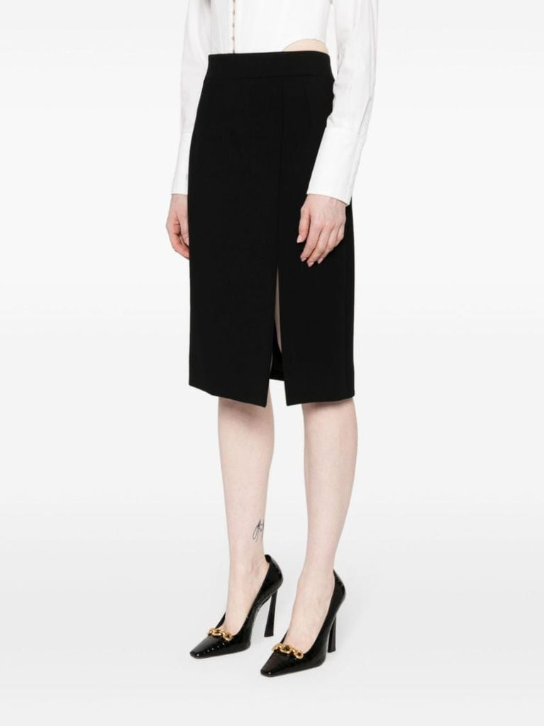 Black Side-slit Pencil Skirt