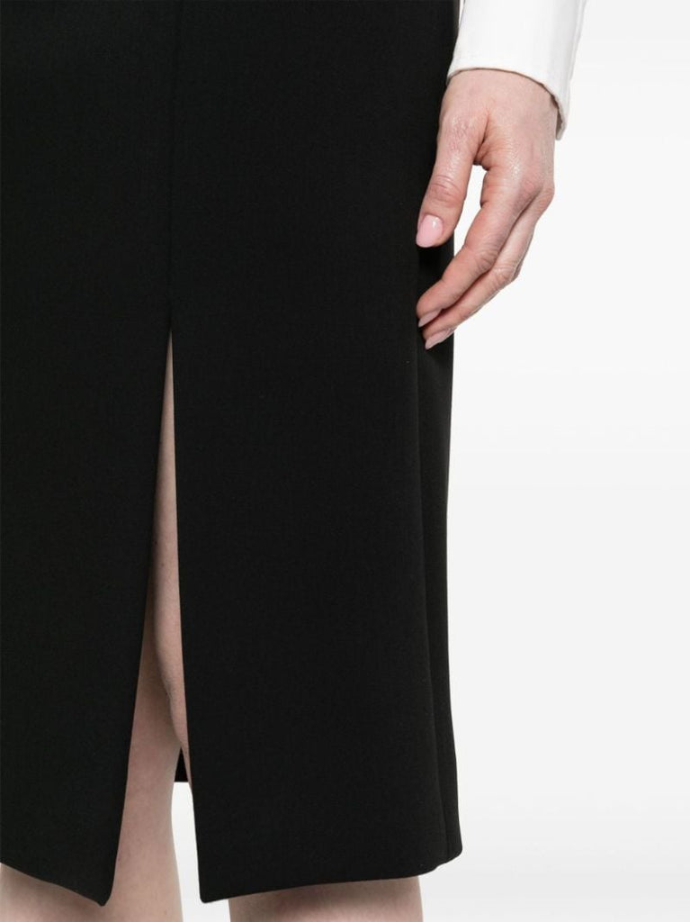 Black Side-slit Pencil Skirt