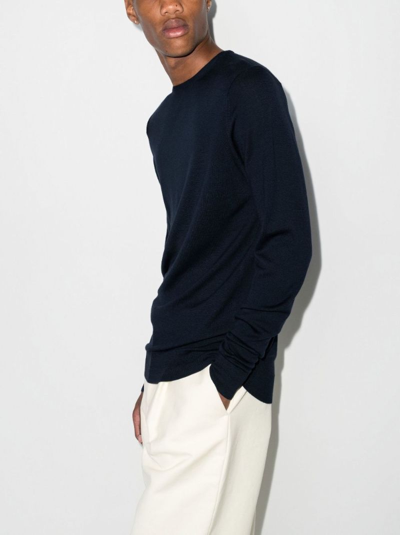 Blue Merino Wool Sweater