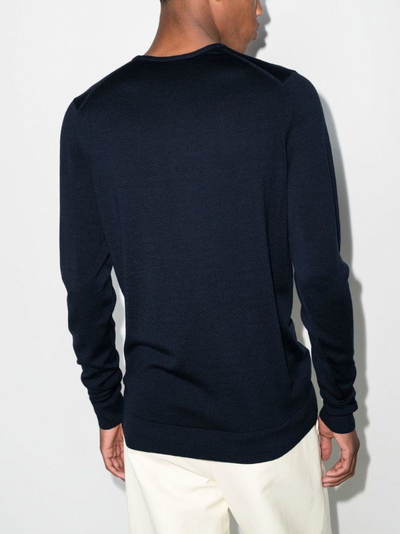 Blue Merino Wool Sweater