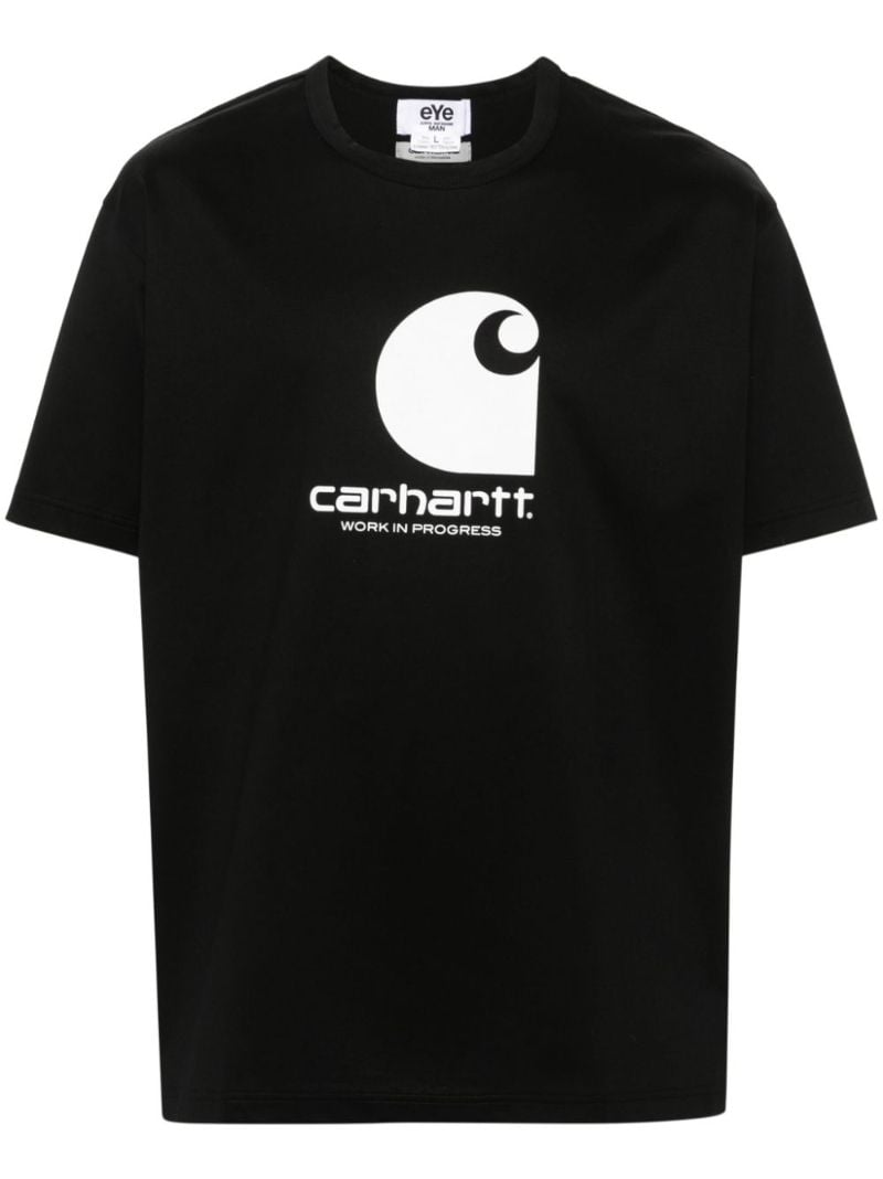 X Carhartt Black Logo-print Cotton T-shirt