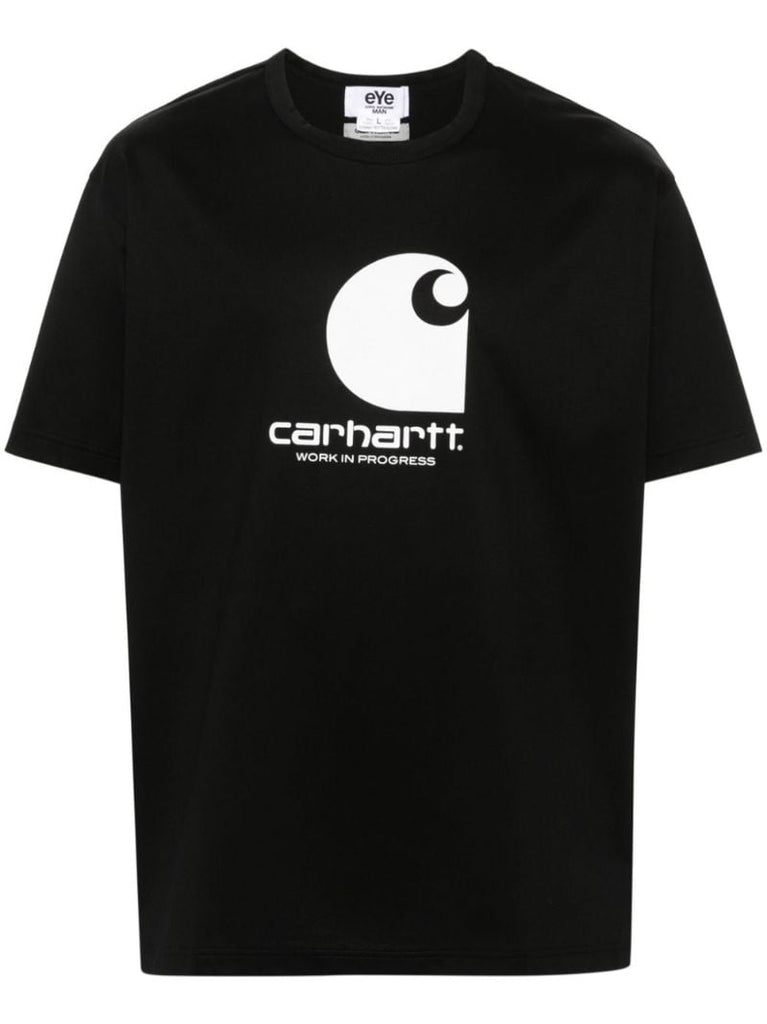 X Carhartt Black Logo-print Cotton T-shirt