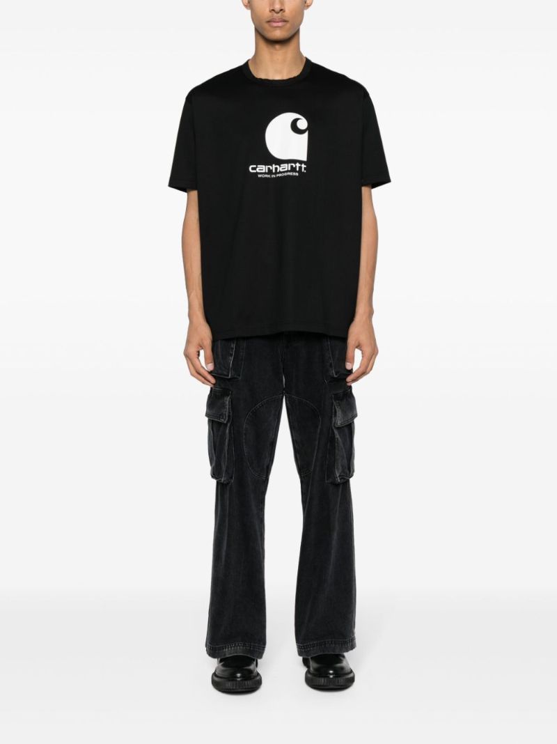 X Carhartt Black Logo-print Cotton T-shirt