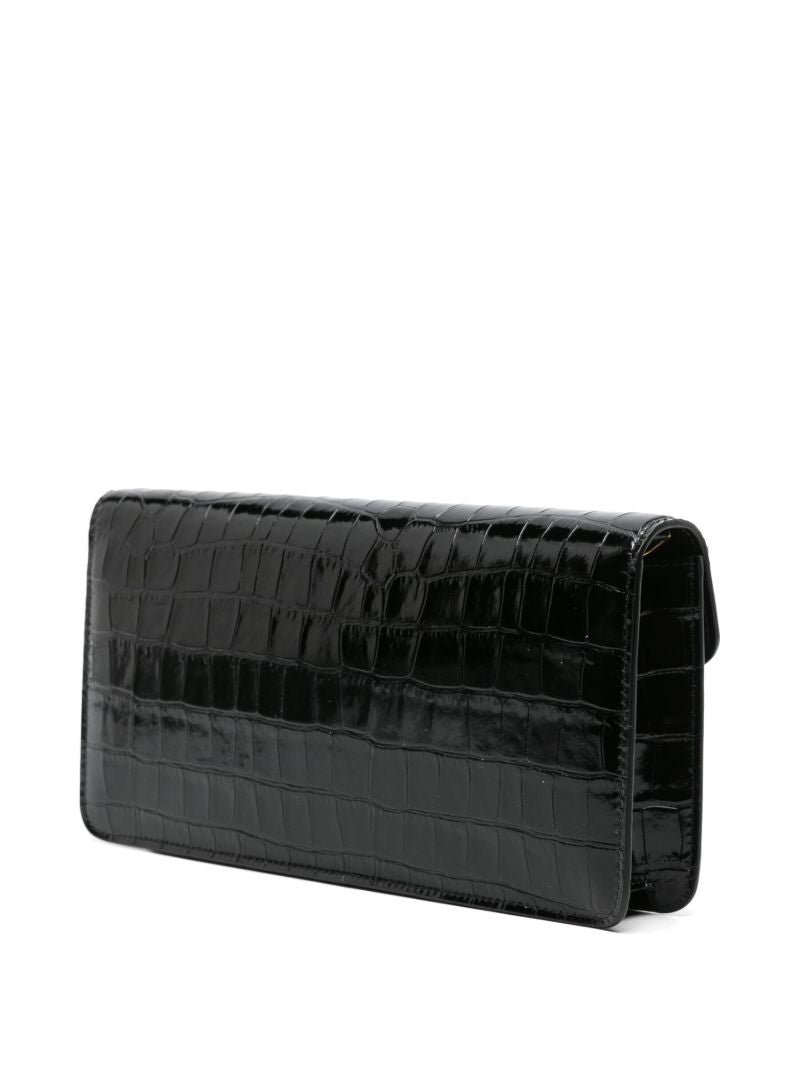 Black Whitney Leather Cross Body Bag