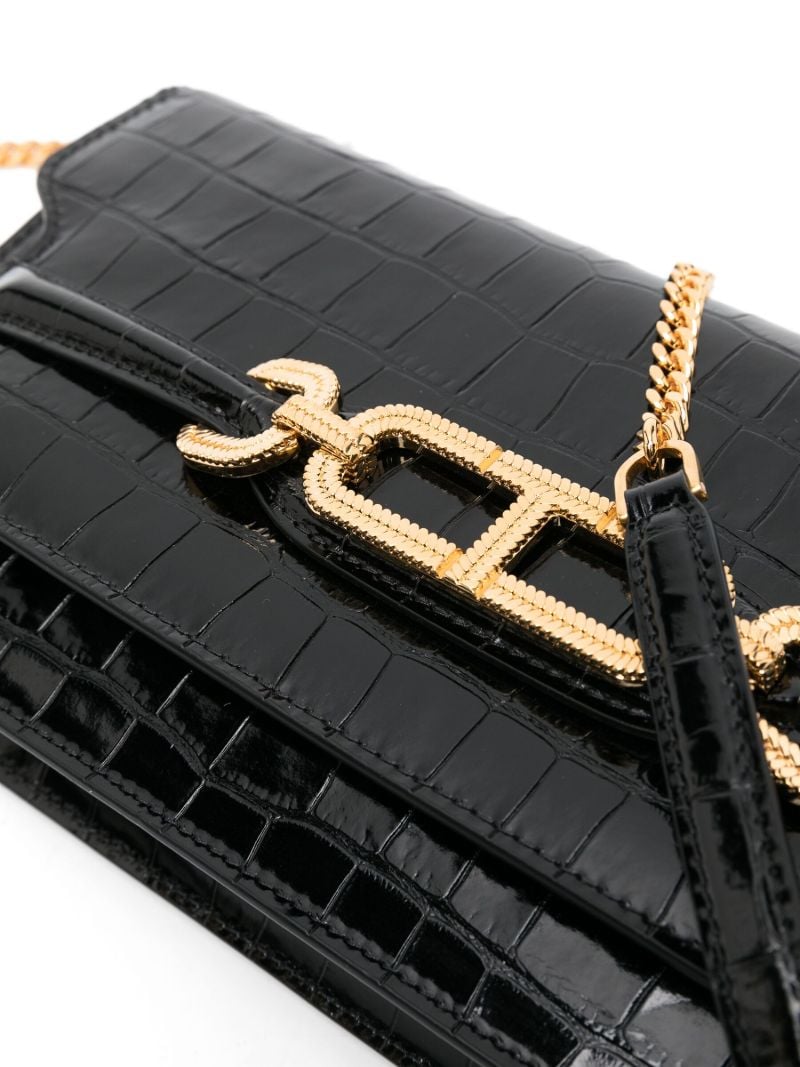 Black Whitney Leather Cross Body Bag