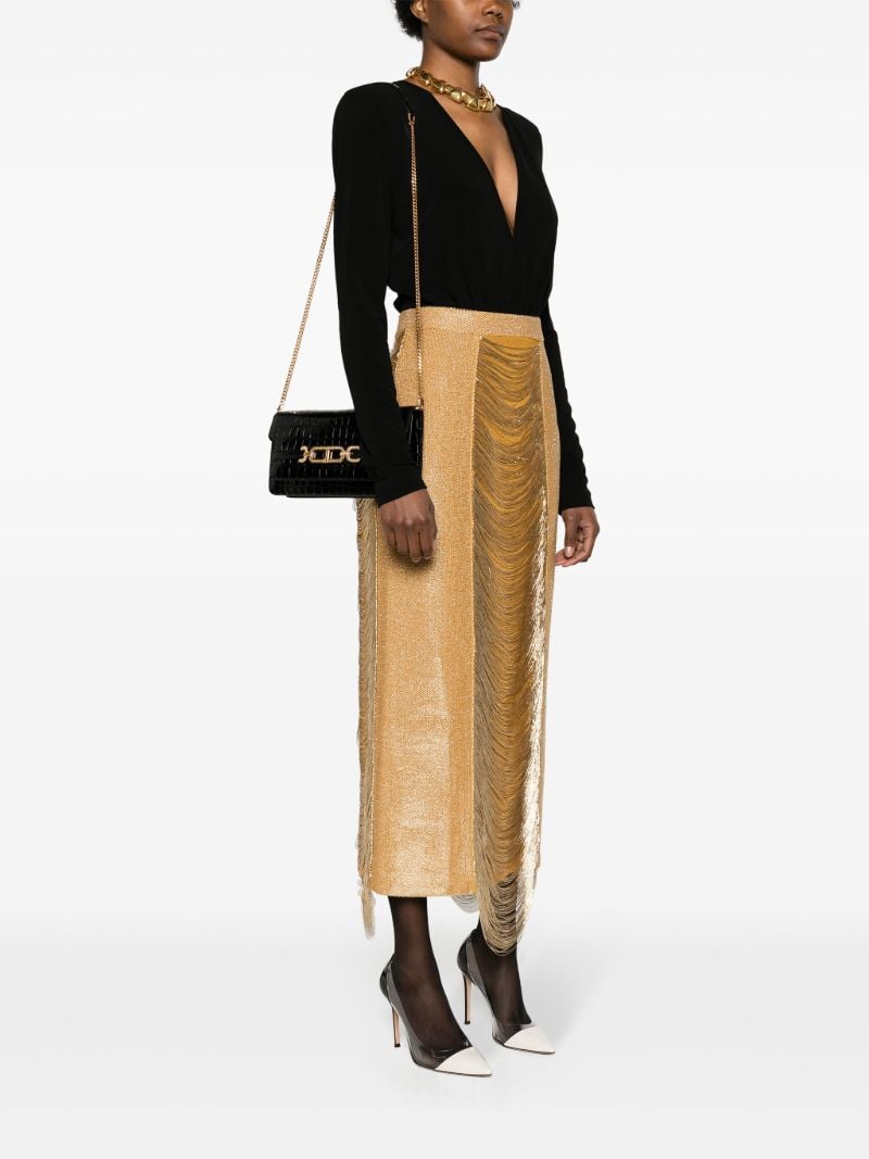 Black Whitney Leather Cross Body Bag