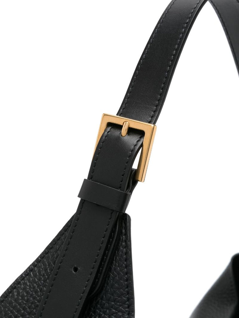 Black Monarch Large Leather Tote Bag