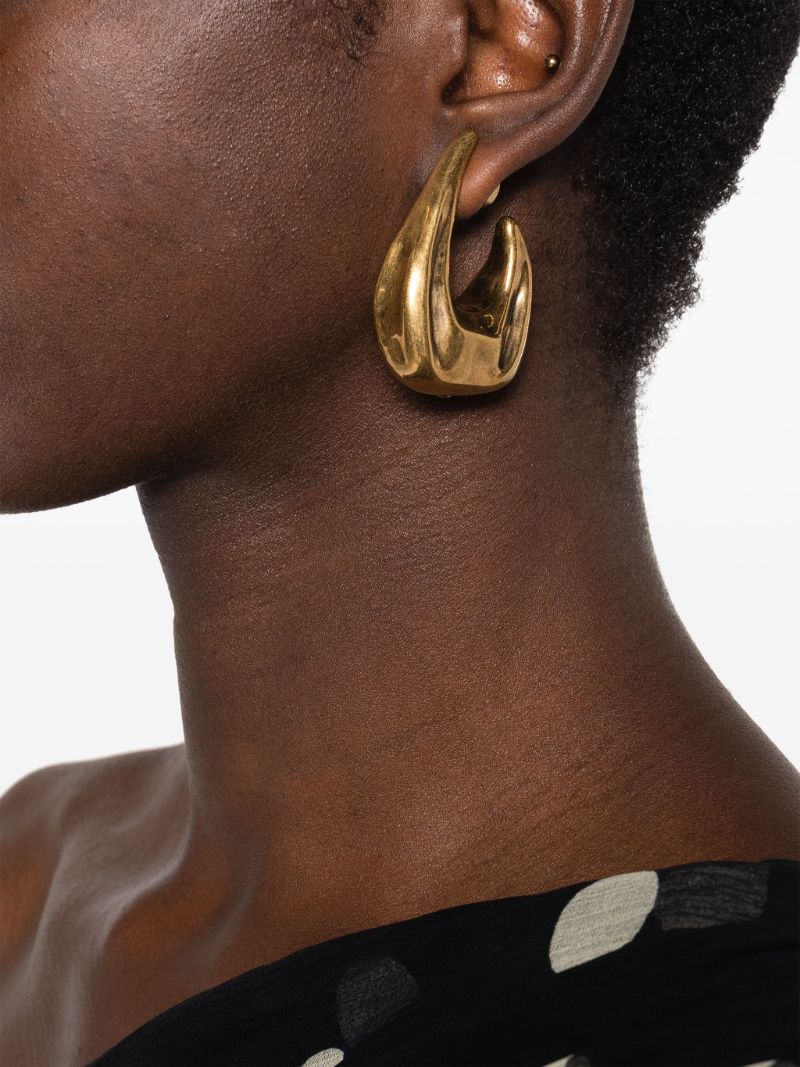 Gold-plated the Olivia Hoop Earrings
