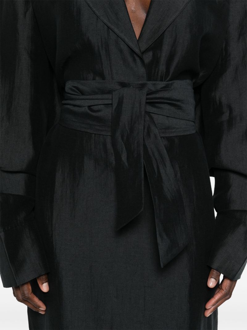 Black Rhys Belted Maxi Dress