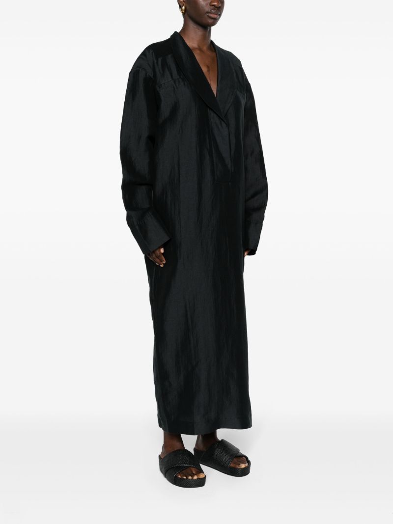 Black Rhys Belted Maxi Dress