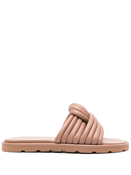Neutral Ottavia Leather Slides