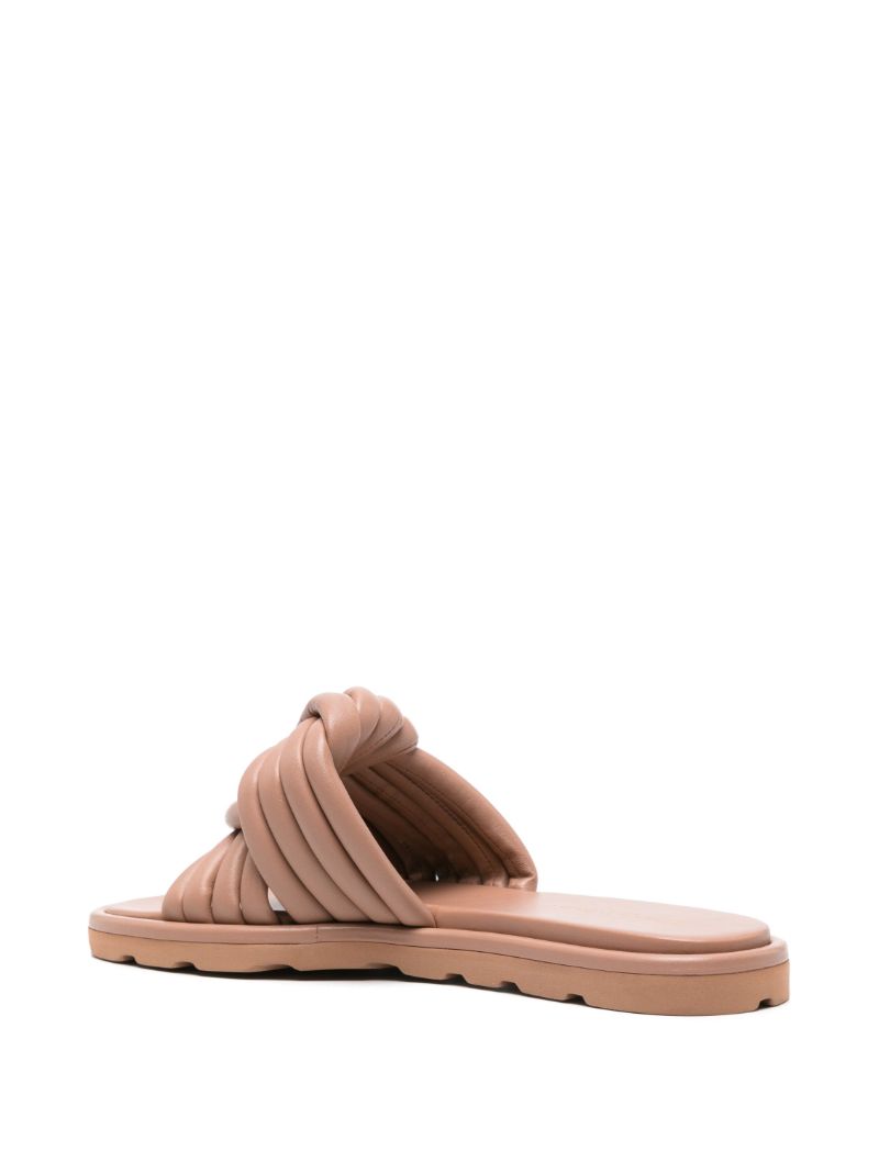 Neutral Ottavia Leather Slides