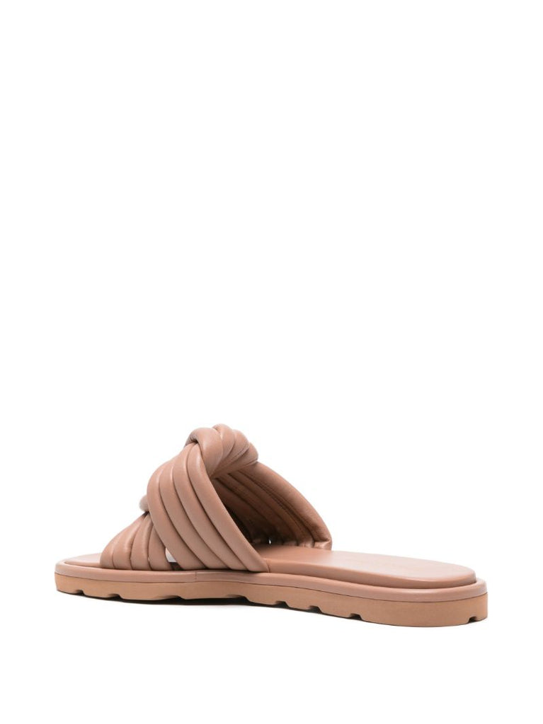 Neutral Ottavia Leather Slides