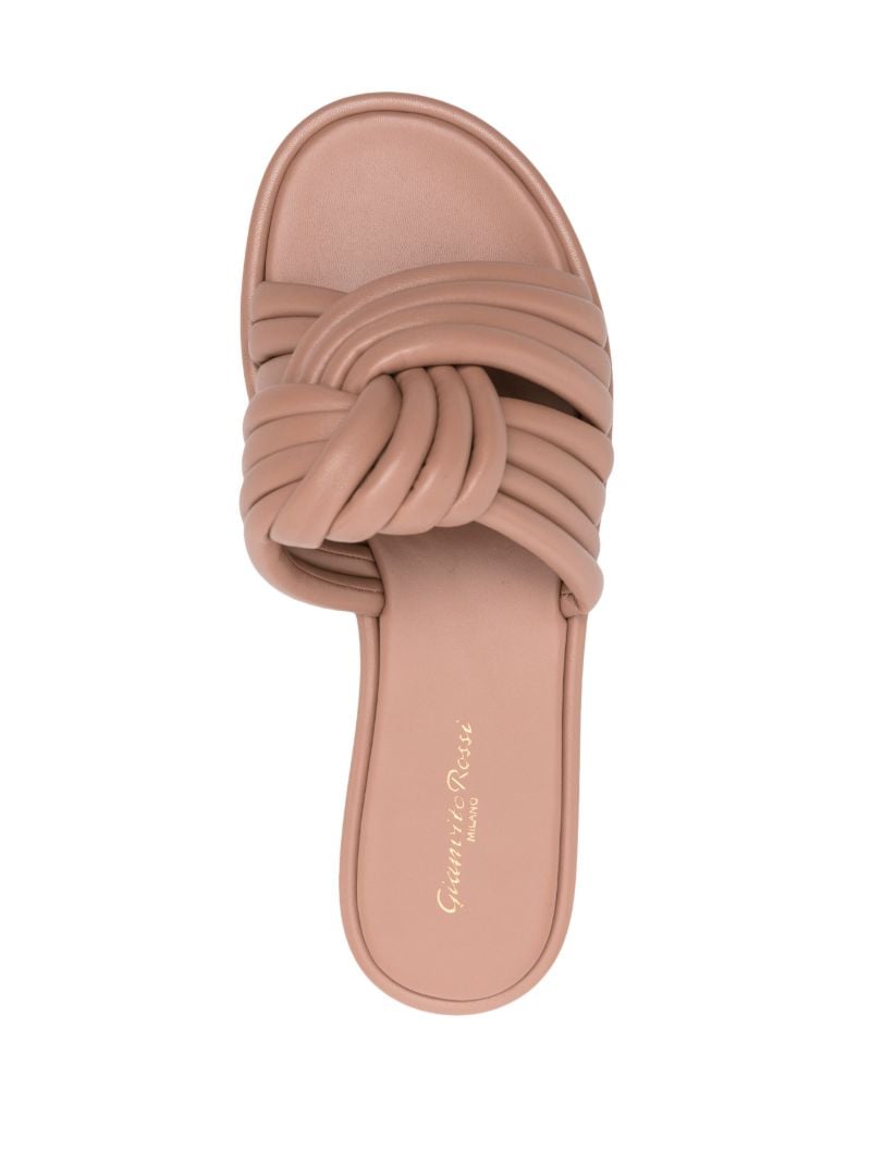 Neutral Ottavia Leather Slides