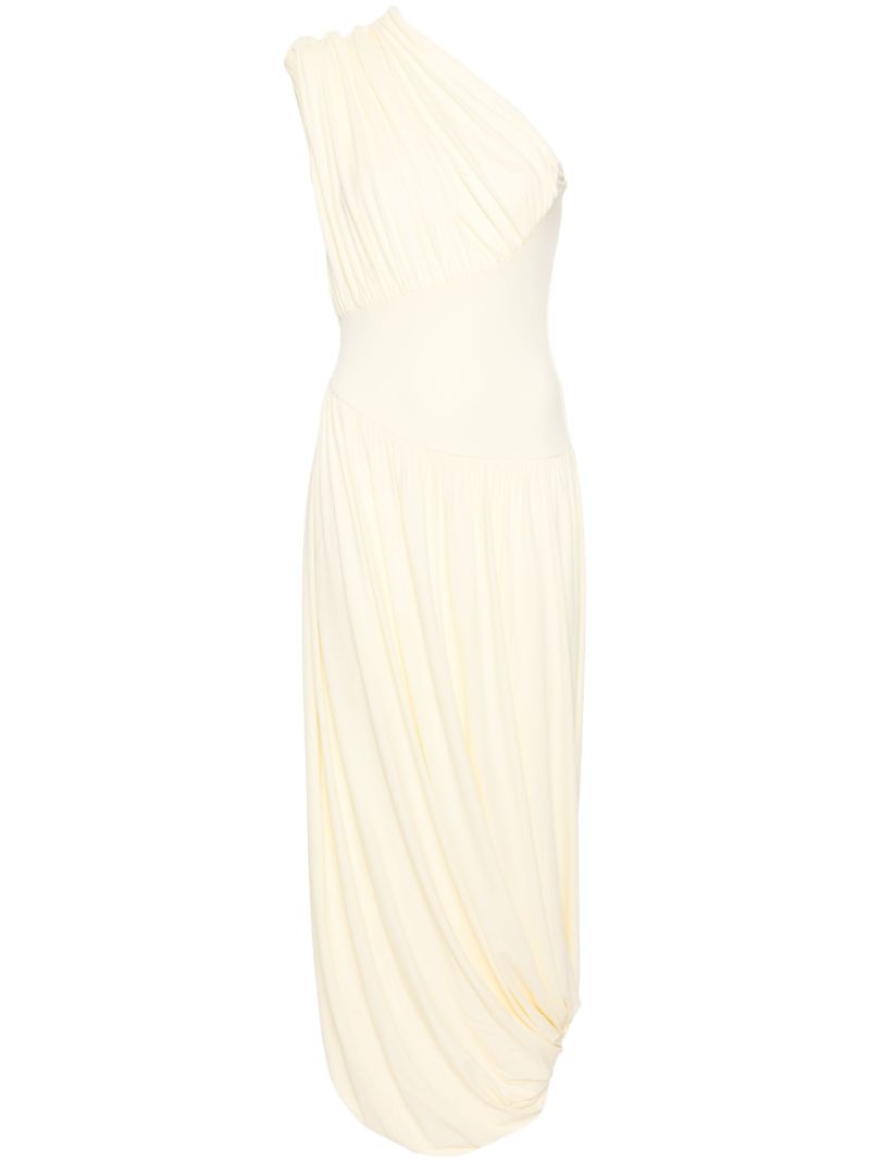 Yellow Ugbad One-shoulder Dress