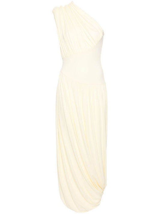 Yellow Ugbad One-shoulder Dress