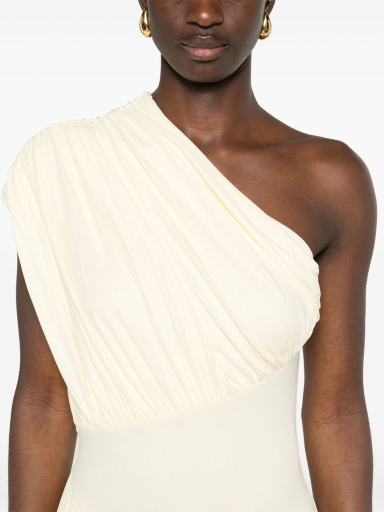 Yellow Ugbad One-shoulder Dress