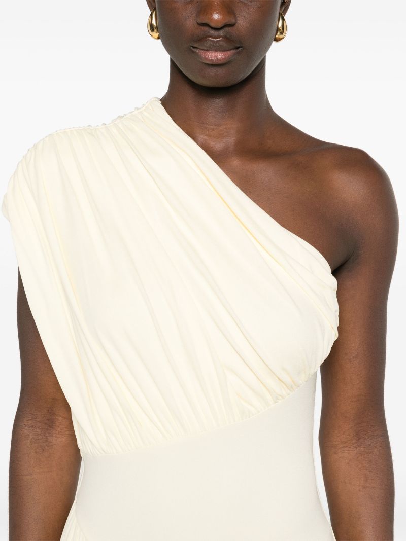 Yellow Ugbad One-shoulder Dress