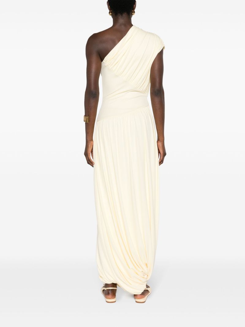Yellow Ugbad One-shoulder Dress