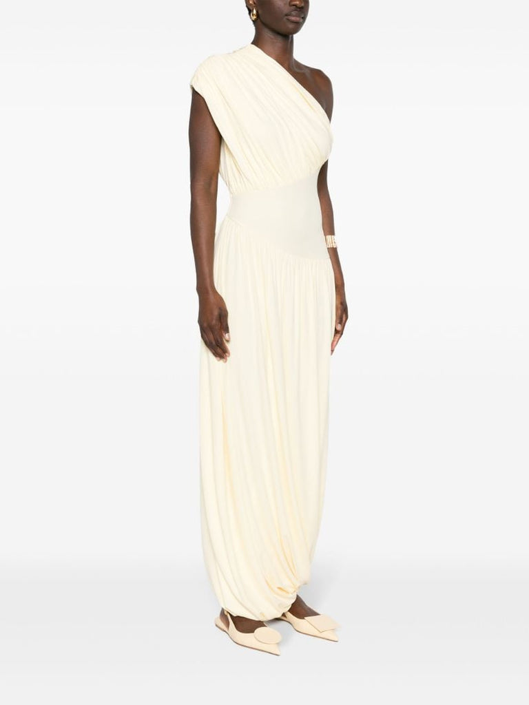 Yellow Ugbad One-shoulder Dress