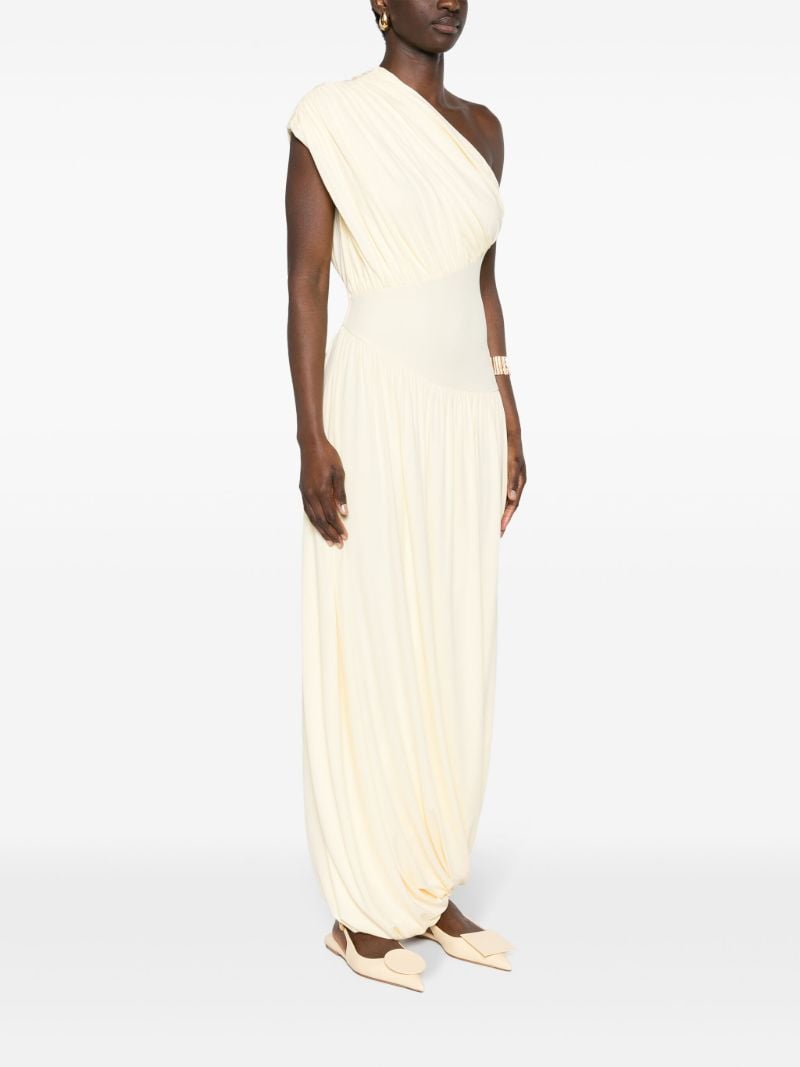 Yellow Ugbad One-shoulder Dress