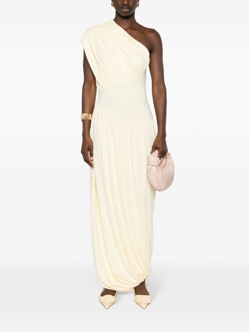 Yellow Ugbad One-shoulder Dress