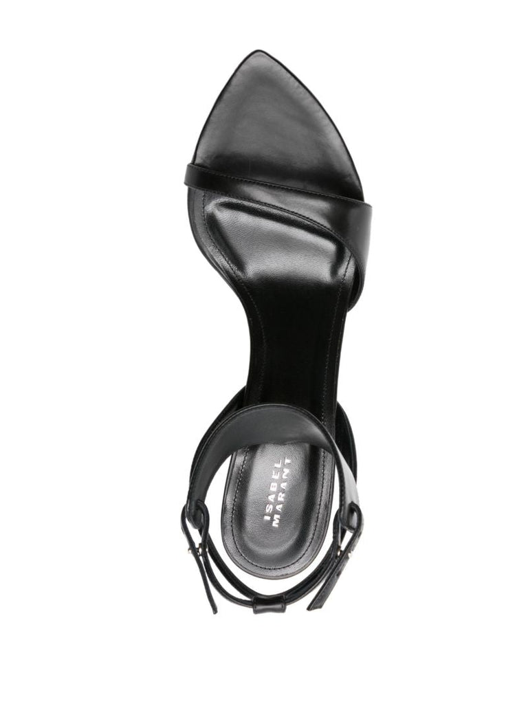 Black 90 Tapered-heel Sandals