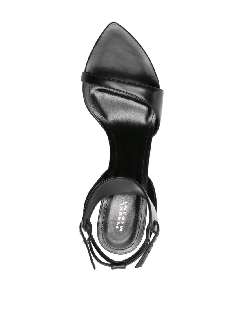 Black 90 Tapered-heel Sandals