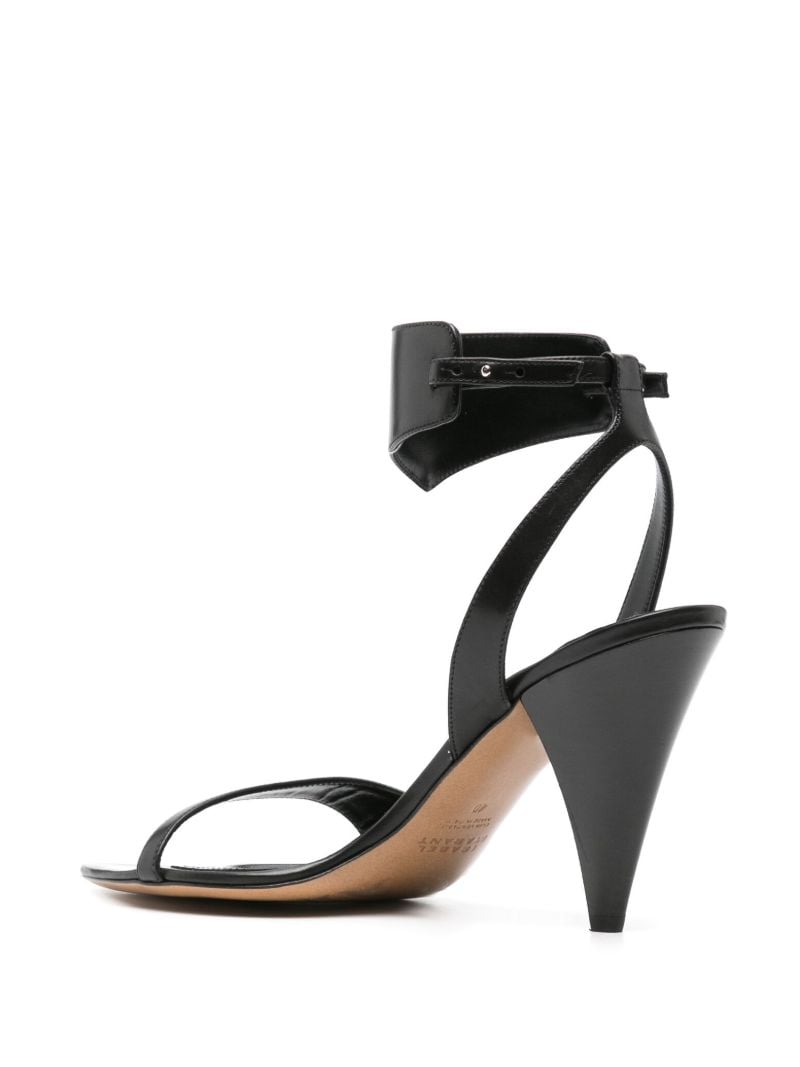 Black 90 Tapered-heel Sandals