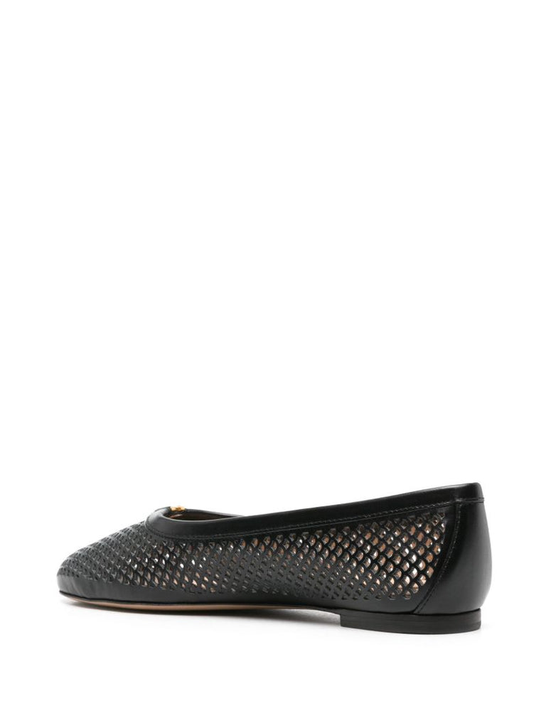 Black Marcie Cut-out Ballet Pumps