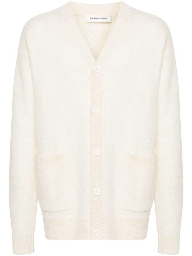 Neutral Lucas V-neck Cardigan