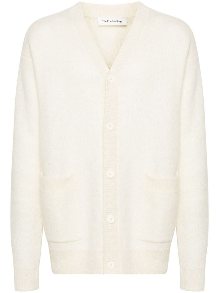 Neutral Lucas V-neck Cardigan