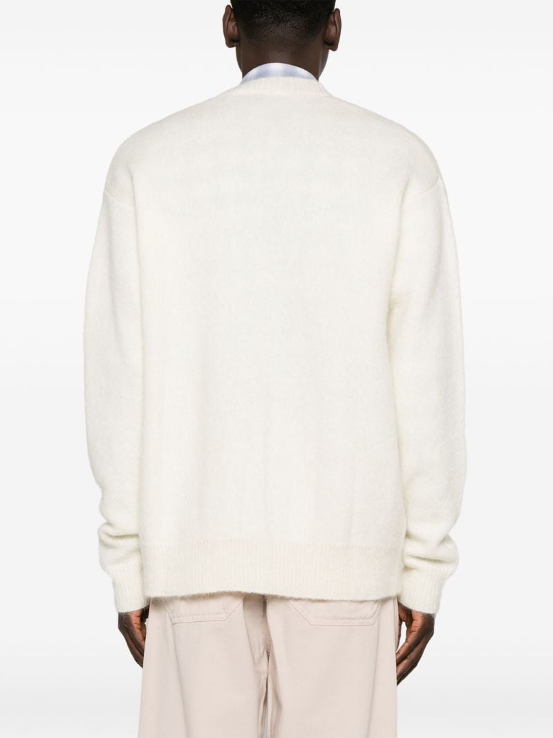 Neutral Lucas V-neck Cardigan