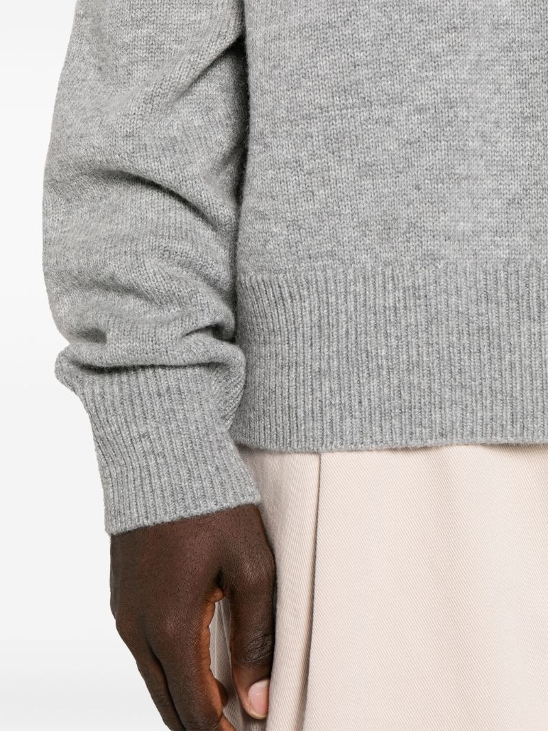Grey Quinton Merino-wool Sweater