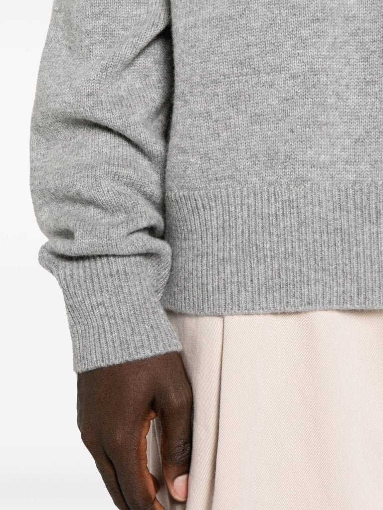 Grey Quinton Merino-wool Sweater