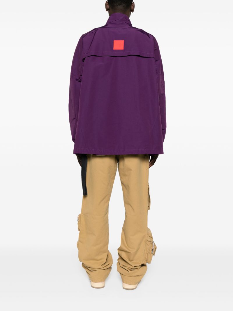 Purple Pluto Half-zip Windbreaker
