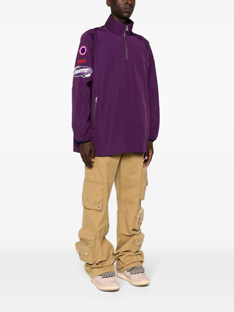 Purple Pluto Half-zip Windbreaker