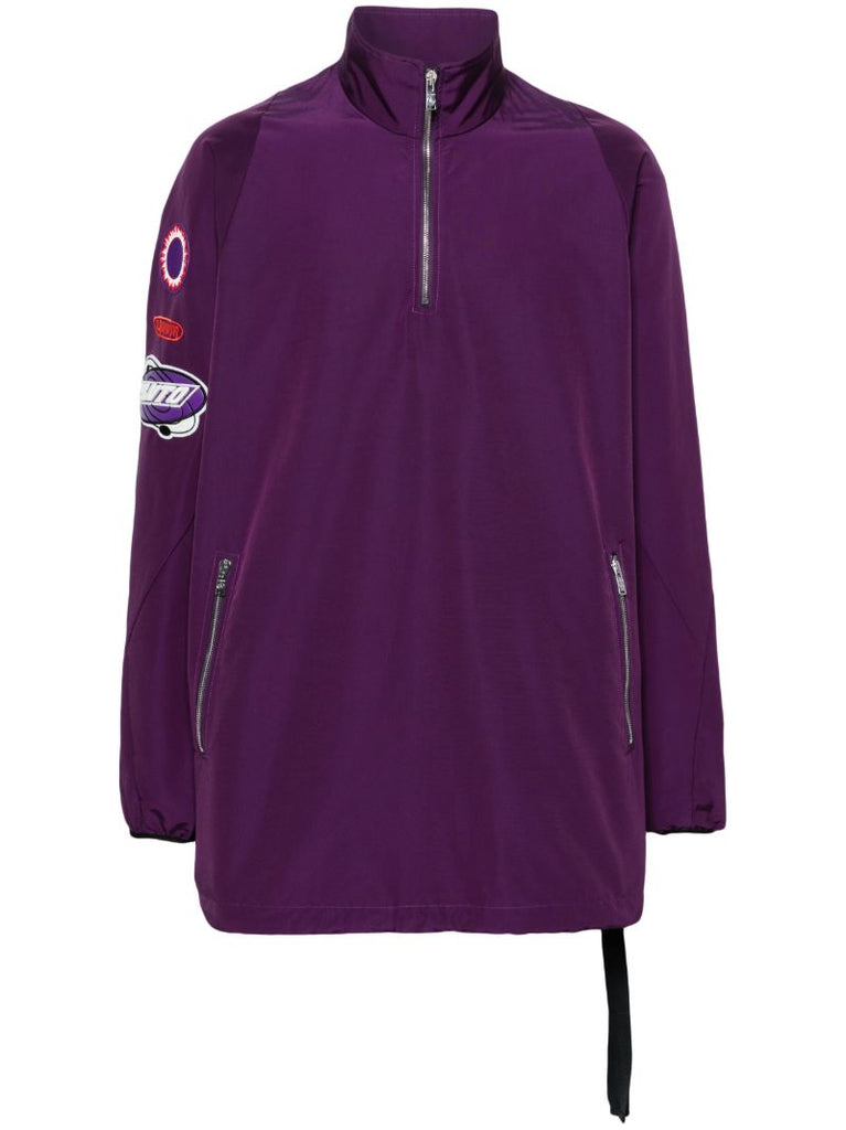 Purple Pluto Half-zip Windbreaker