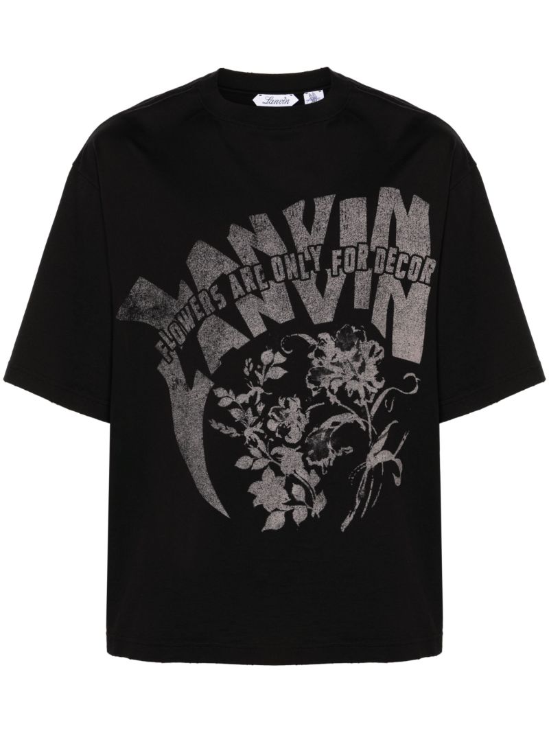 X Future Black Graphic-print T-shirt