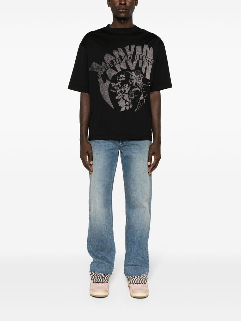 X Future Black Graphic-print T-shirt